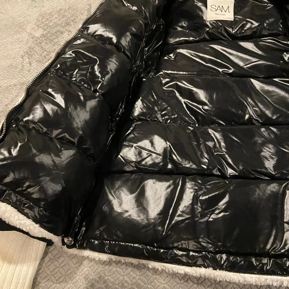 NWT SAM. Women’s Wylie Sherpa Puffer Jacket SOLD OUT STYLE! Sz L - Picture 12 of 12